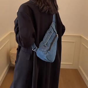 Stylish And Lightweight Mens Crossbody Purse Large Chest Bag Leather Satchel Shoulder Bags For Commuting And Travel