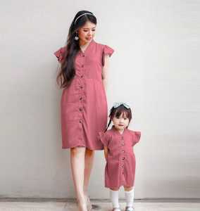 FEMMESHOPA - COUPLE KELUARGA / BAJU PASANGAN / COUPLE FAMILY - FN MK DRESS LULABY