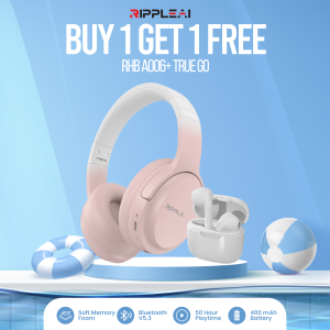 Ripple Bundle Wireless RHB A006 Headphone + TWS True Go Earphone