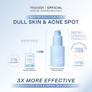 WARDAH Lightening 5% Niacinamide Serum Ampoule - Dengan 10X Advanced Niacinamide + Bisabolol dan 0% Alkohol - Mencerahkan Kulit Kusam Bekas Jerawat Belang Tidak Merata Mencegah Hiperpigmentasi - Bright Glow White - Semua Jenis Kulit - Skincare