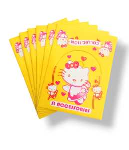 100 Set Plastik Bando Besar dan Label Aksesoris Ukuran 17x25 Plastik Opp Tanpa Seal Kemasan Bando Besar dan Hang Tag ukuran 17x25 Tebal 40 Micron