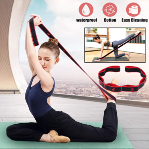 Yoga Elastic Bands Yoga Fitness Exercise Resistance Elastic Bands Tension Band Yoga Pull Strap Belt Polyester Latex Elastic Dance Stretch Band Loop Gym For Pilates 瑜伽弹力带