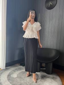 rok span hyget premium/rok span panjang polos/rok span plisket/rok plisket/rok span hitam/rok korean style/rok span bb