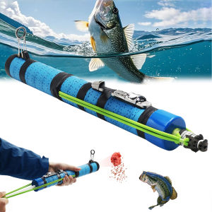 คันเบ็ดเครื่องยิงตกปลาเครื่องมือตกปลาเหยื่อยิงแบบพกพาอุปกรณ์ที่ยอดเยี่ยมสำหรับการล่าสัตว์ในป่า