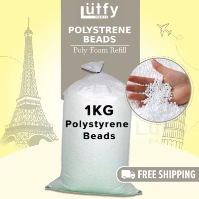 [READY STOCK] Bean Bag Refill Beads Polystyrene Poly Foam | Biji Kabus biji putih Isi 1KG / 2KG Filler Filling Virgin Bead Beans Lazy Sofa Toxic Free No Odour 保丽龙颗粒 懒人豆袋沙发粒