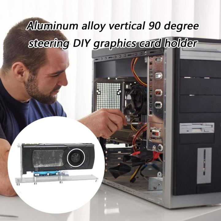 Aluminum Vertical GPU Bracket 90 Degree Enhances Airflows GPU Card ...
