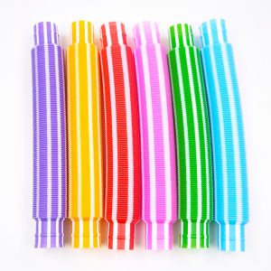 LED Pop Fidget Tubes Light-up Toys for Kids Easter Basket Stuffers for Toddler Ideas Gifts for Party Favors Glow in The Dark