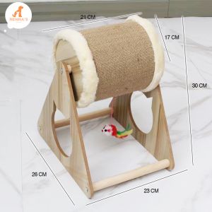 Rennas Cat Scratcher Board Large Sisal Rope For Cat Interactive Toy For Cat Supplies Corrugated Pet