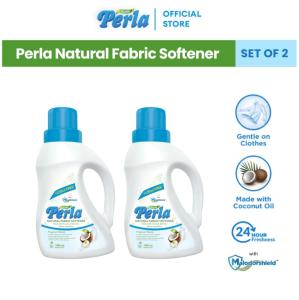 Perla Natural Fabric Softener 900ml + 150ml FREE | Coconut Oil | Hypoallergenic | Gentle on Clothes