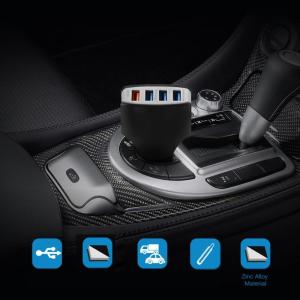 Bộ chuyển đổi USB cho xe hơi phổ quát với 4 cổng USB tiêu chuẩn cho xe Bộ chuyển đổi nguồn điện hỗ trợ QC3.0