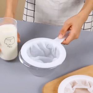 100/200/400 Mesh Nylon Coffee Filter Bag Reusable Ultra-fine Strainer for Juice Soymilk Milk Tea