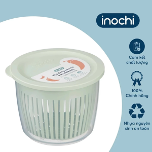 Hộp Đựng Hành Tỏi Inochi Hokkaido Có Nắp Kháng Khuẩn Ag+ Chống Ẩm Mốc Nhựa PP Nguyên Sinh Cao Cấp