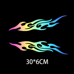 Sticker Mobil 1 Pcs Stiker Mobil Body Samping Bumper Stickers Decals & Magnets Stiker Laser Sayap Mobil