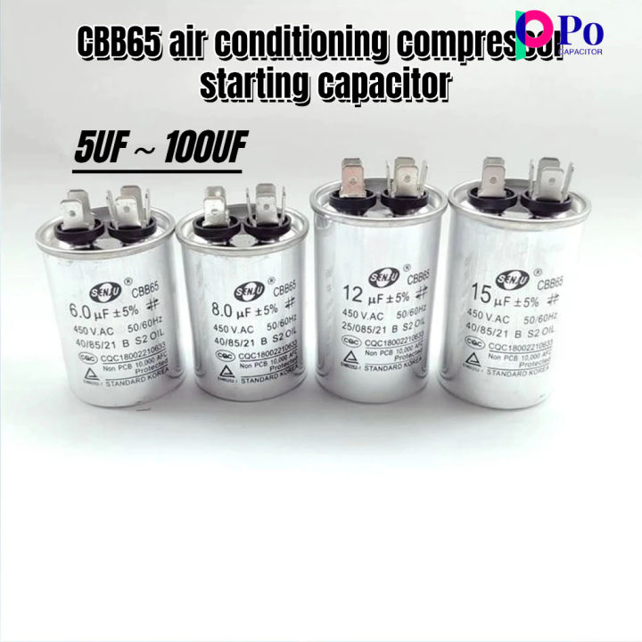 Fasizi 40uF CBB65 Kondensatormotor läuft für Klimaanlage 450VAC SH 40/70/21 50/60Hz Fasizi 40uF CBB65 Kondensatormotor läuft für Klimaanlage 450VAC SH 40/70/21 50/60Hz