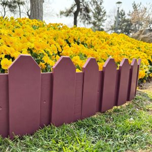 Decorative Garden Fence Garden PVC Plastic fence for balcony indoor greenery isolation railing flower pot fence decorative flower pot plastic flower bed edging and courtyard border