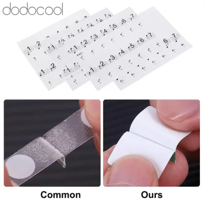 Dodocool Removable 88 Keys Piano Electronic Keyboard Note White Keys Stickers Labels for Beginners