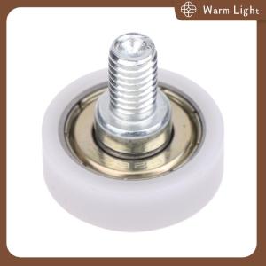 Warm Light 1ชิ้น M6 x 22x7เกลียวพลาสติกด้านนอกโค้งทรงกลมล้อสกรูแบริ่งลูกกลิ้งลิ้นชักอุปกรณ์เครื่องจักรกล