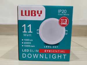 LUBY LED Downlight MultiPack 3.5W 7W 11W 15W 22W LBDL-207 Multipack Beli 1 Gratis 3 - Cahaya Putih
