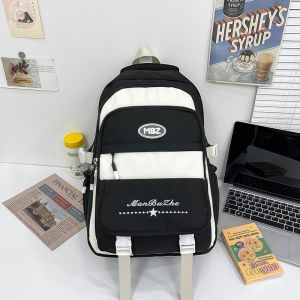 กระเป๋าเป้สะพายหลังลดน้ำหนักสำหรับนักเรียนหญิง มัธยมต้น มัธยมปลาย ความจุใหญ่ นักเรียนประถม กระเป๋าเป้สะพายหลังนักเรียนมัธยมปลายสไตล์ญี่ปุ่น