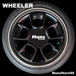 Lis Ban Mobil White wall Ban Mobil Velg Ring 13-15 BlackWall WHEELER Premium Original