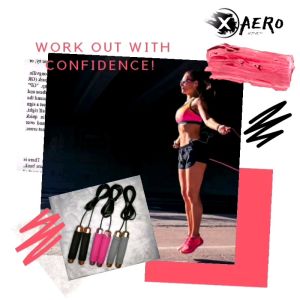 Stylish Steel Wire inlaid PVC xAERO Femme Jump Rope