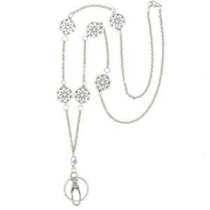 Dây đeo Vòng cổ cho chìa khóa và chủ Dây chuyền kim loại dây Giá Treo Kính mắt dây đeo Vòng cổ cho phụ nữ giáo viên