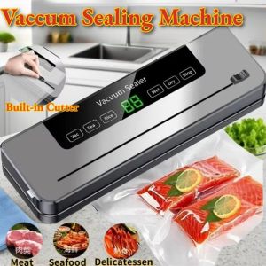 Vacuum Sealer Automatic Mesin Vacum Sealing Dry Wet Food Packing Machine Portable Mesin Pembungkusan Vakum Kitchen Tool