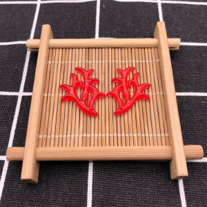 (5 cặp) Phiến nhựa giả nhung hươu size 22*30mm và 20*39mm. Nguyên liệu làm trang sức cổ trang nguyên liệu DIY