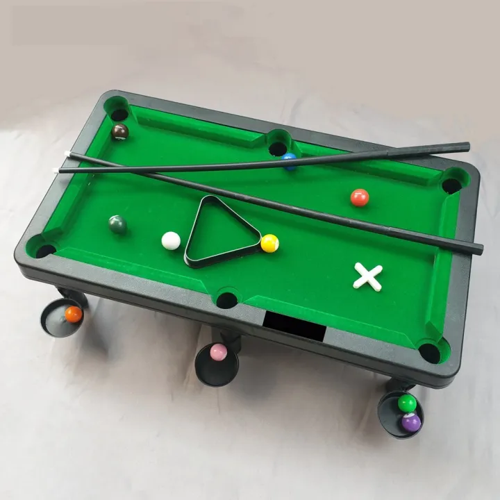 Bàn Bida Mini giá rẻ cho trẻ em và người lớn, 10 bi Đánh Số - Mặt bàn Nỉ không bong