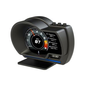 P6 OBD+GPS Car Dual System Head Up Display Car HUD Gauge Digital OBD2 Alarm Speed Meter Water&Oil Temp RPM Meter
