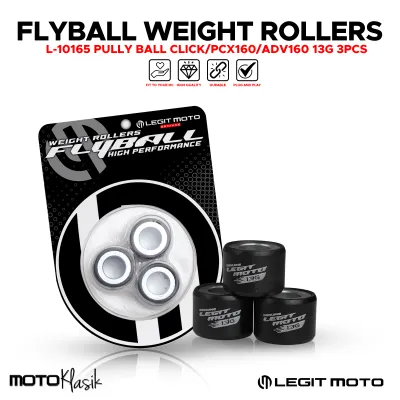 LEGITMOTO CLICK 160 PCX 160 V1 ADV 160 FLY BALL ROLLER WEIGHT 3PCS PULLEY BALL SET FOR HONDA MOTORCYLE