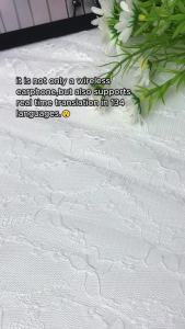 HTC NE32 AI Real-Time Translation Earphones – LCD Touch Screen Bluetooth V6.0 OWS Clip-On Noise Cancellation IPX4 HiFi Sound for iPhone/Samsung/