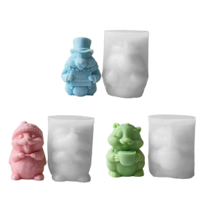 Artistic Silicone Mold Creative Individuals Crafting Groundhog Figure Moulds Perfect for Art Classes and Home Decoration