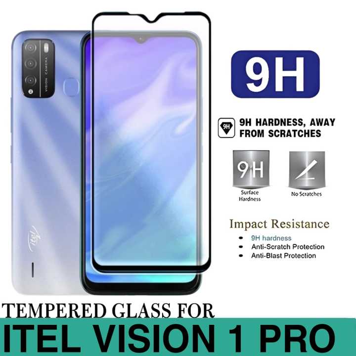 Tempered Glass ITEL VISION PRO Anti Gores Kaca Full Layar