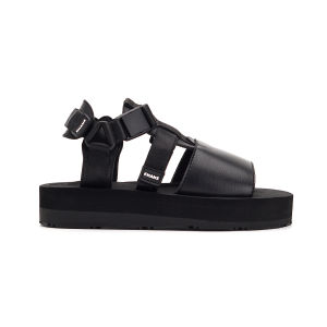 KHANS - sandal platform wedges wanita - Ilona Black