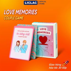 Bộ Bài Tình Yêu Thấu Hiểu LOVE MEMORIES với 50 lá dành cho cặp đôi giúp tìm hiểu gắn kết Couple Game OUR MEMORIES