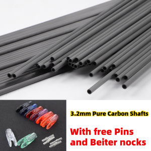 3.2mm Pure Carbon Shafts 6pcs Spine350 to Spine1100 30 31 32 Inch Length