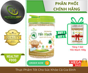 COMBO 2 HỘP - Yến Mạch Cán Mỏng (Roll) XUÂN AN Hộp 400g (Tặng Kèm 2 Gói Yến Mạch 150g)