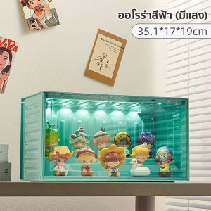ตู้โชว์โมเดล กล่องโชว์โมเดล ขนาด 35.1*17*19cm พร้อมไฟ LED