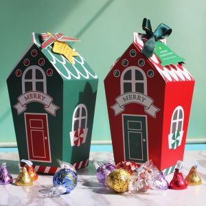 SHEBE668 Xmas New Year Gift Box Storage Box Cookie Boxes Cookies Packing Gift Bags Candy Box Christmas Decorations Present Bag