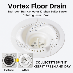 Vortex Floor Drain Bathroom Hair Collector  Anti-odor Anti-Clog Filter Cover Universal Bathroom/Kitchen