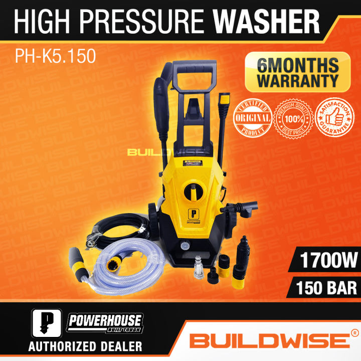 Powerhouse High Pressure Washer 1700W 150 Bar