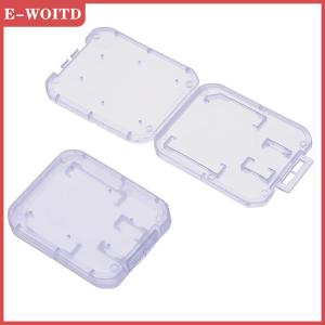 FUJIAS3 10pcs CLEAR Plastic Memory Card Case Micro SD TF Card Storage BOX Protection