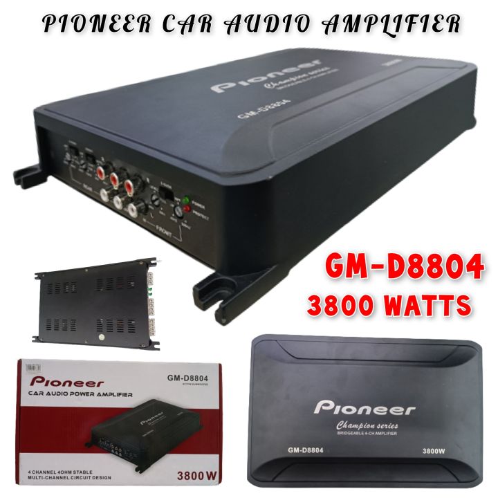 MCPA 3800W Car Audio Power Amplifier 4 Channel 4 Ohm Stable Multi