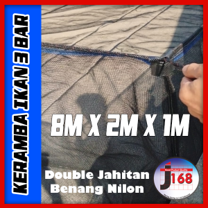 Promo terbaru Keramba ikan apung waring jaring RK 3 bar siap pakai ukuran 8x2x1