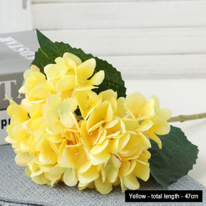 Simulation hydrangea silk cloth fake flower floral arrangement home simulation flower hydrangea