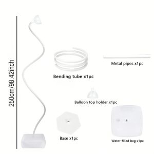 FB5G 1.5ม./2.5ม. ชุดสร้างซุ้มบอลลูน พร้อมฐาน งอฟรี ขาตั้งบอลลูนครึ่งโค้ง ใช้ซ้ำได้ ปรับได้ ชุดคอลัมน์บอลลูน งานแต่งงาน งานเลี้ยงวันเกิด