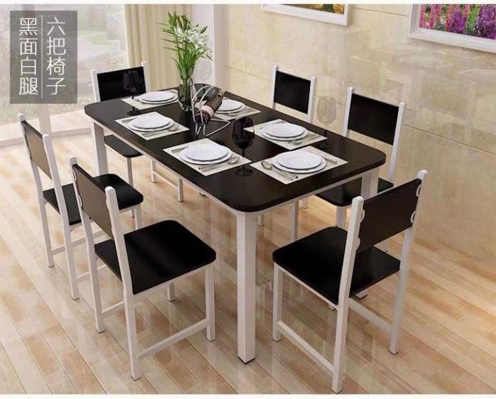JFH Modern Cheapest Dining Chair and Table (1+4) (1+6) / Set meja makan