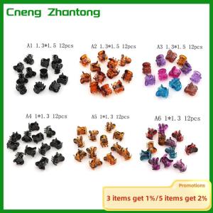 Cneng 12pcs Small Plastic Black Hair Clips Claws Clamps
