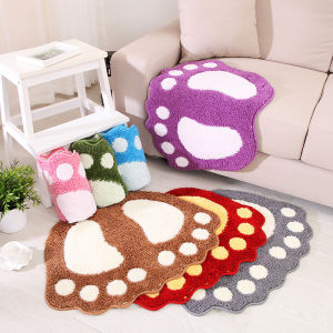 Foot-shaped Anti-slip Floor Mat Home Entrance Doormat Bedroom Floor Rug Bathroom Water Absorption non-Slip Mat